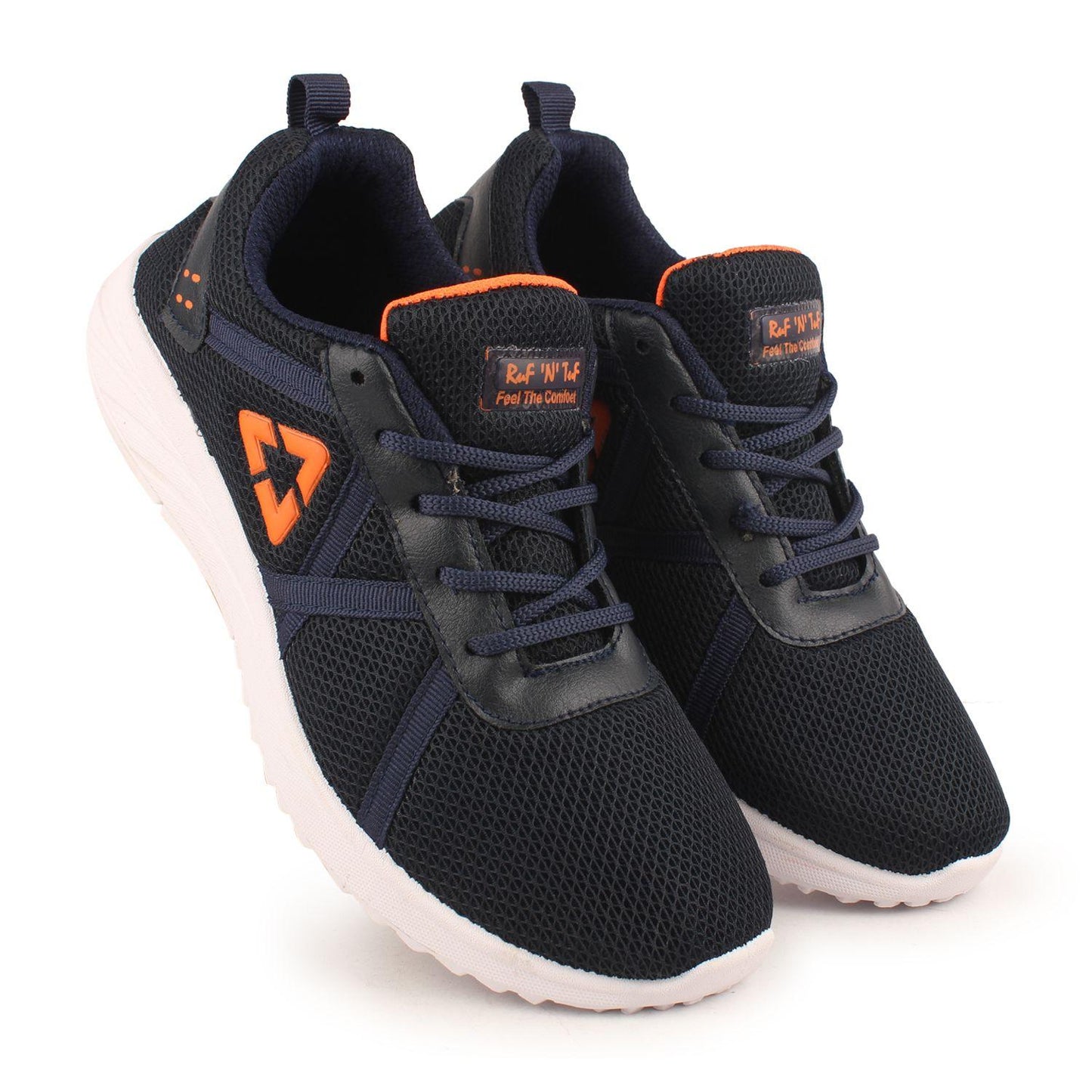 Monex New Latest Black-Orange Shoes For Mens